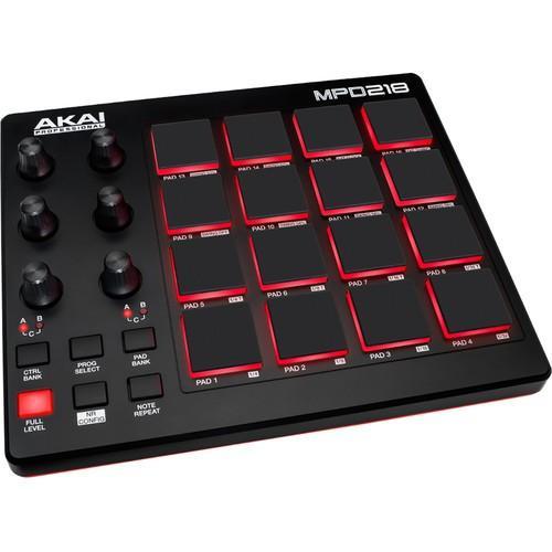 Akai Professional MPD218 USB MIDI Pad Controller (Open Box) - Rock and Soul DJ Equipment and Records