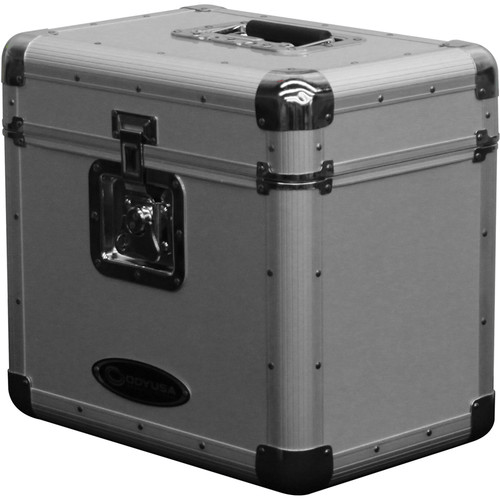Odyssey Innovative Designs Krom Series KLP2 Stackable Record/Utility Case (Silver) - Rock and Soul DJ Equipment and Records