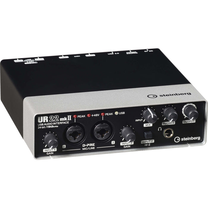 Steinberg UR22mkII - USB 2.0 Audio Interface with Dual Microphone Preamps - Rock and Soul DJ Equipment and Records