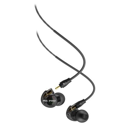 MEE Audio M6 PRO Universal-Fit Noise-Isolating In-Ear Monitors (Black) - Rock and Soul DJ Equipment and Records