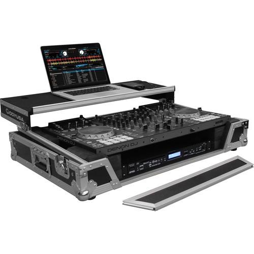 Odyssey Flight Zone Denon MCX8000 DJ Controller Glide Style Case with Lower 19" 1U Rack Space - Rock and Soul DJ Equipment and Records