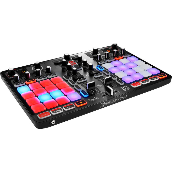 Hercules P32 DJ Controller with High Performance Pads - Rock and Soul DJ Equipment and Records