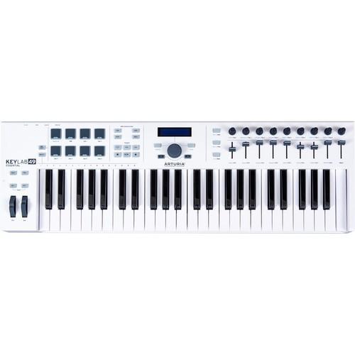 Arturia KeyLab Essential 49 - Universal MIDI Keyboard Controller (inc FREE Software Bundle) - Rock and Soul DJ Equipment and Records