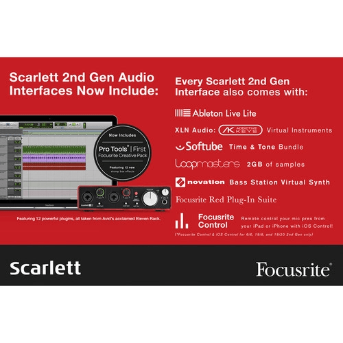 Focusrite Scarlett 2i4 USB Audio Interface (2nd Generation) - Rock and Soul DJ Equipment and Records