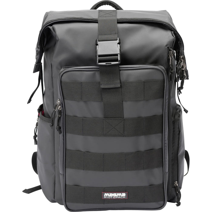 Magma Bags RIOT DJ STASHPACK XL Plus Mobile DJ Backpack (Black/Red) - Rock and Soul DJ Equipment and Records
