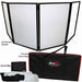ProX Portable 4-Panel DJ Facade (Party Black Frame) - Rock and Soul DJ Equipment and Records