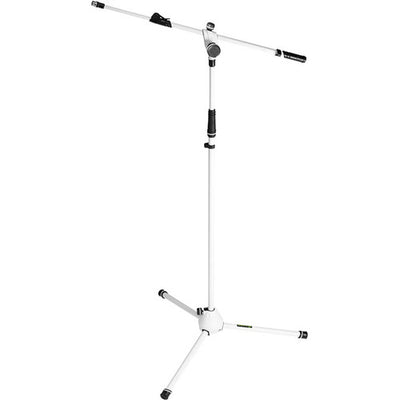 Gravity Stands MS 4322 Microphone Stand with Folding Tripod Base (White) - Rock and Soul DJ Equipment and Records