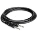 Hosa Technology Stereo 1/4" Male Phone to 1/4" Male Phone TRS Cable - 10' - Rock and Soul DJ Equipment and Records