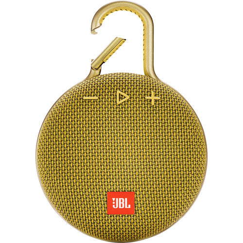 JBL Clip 3 Portable Bluetooth Speaker (Mustard Yellow) - Rock and Soul DJ Equipment and Records