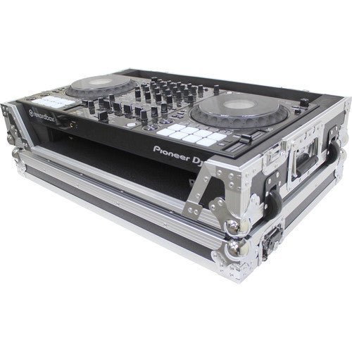 ProX Flight Case for Pioneer DDJ-1000 Controller with Wheels (Silver on Black)