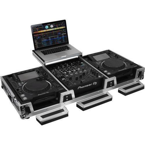 Odyssey Innovative Designs Flight Zone Universal CD/Digital Media Player DJ Coffin with Wheels - Rock and Soul DJ Equipment and Records