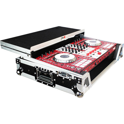 ProX Flight Case For Pioneer DDJ-SX & DDJ-SX2 Controllers with Laptop Shelf and Wheels