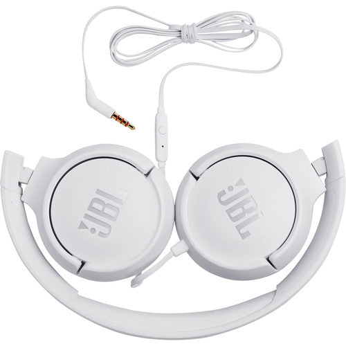 JBL TUNE 500 Wired Headphones (White) — Rock and Soul Equipment and Records