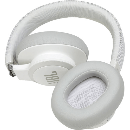 JBL LIVE 650BTNC Wireless Over-Ear Noise-Canceling Headphones (White) - Rock and Soul DJ Equipment and Records