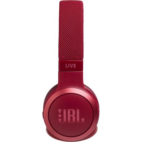 JBL LIVE 400BT Wireless On-Ear Headphones (Red) - Rock and Soul DJ Equipment and Records