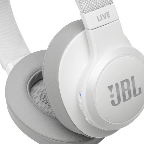 JBL LIVE 500BT Wireless Over-Ear Headphones (White) - Rock and Soul DJ Equipment and Records