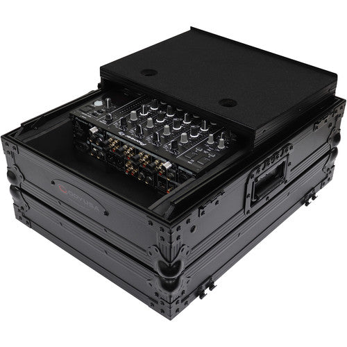 Odyssey Universal 12" Format DJ Mixer Case with Extra Deep Rear Cable Space (Black Label)