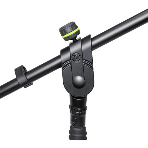 Gravity Stands Microphone Stand with Round Base and 2-Point Adjustment Boom