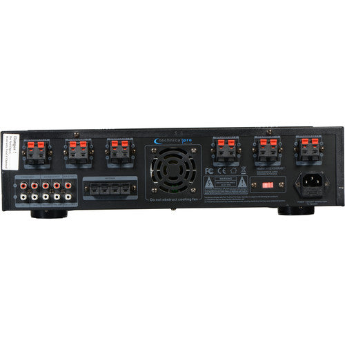 Technical Pro H12x500UBT 650W Digital Hybrid Amplifier/Preamp/Tuner with 12 Speaker Output