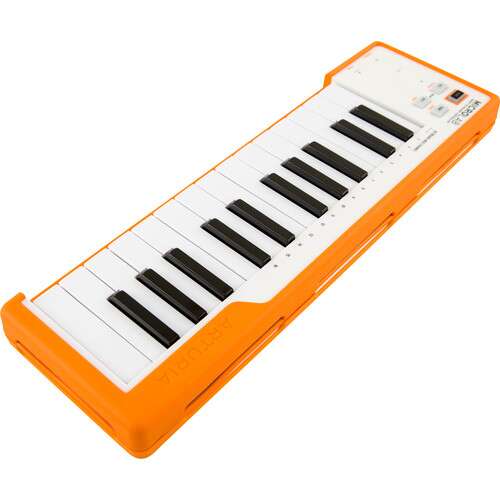 Arturia MicroLab - Compact USB-MIDI Controller (Orange) - Rock and Soul DJ Equipment and Records