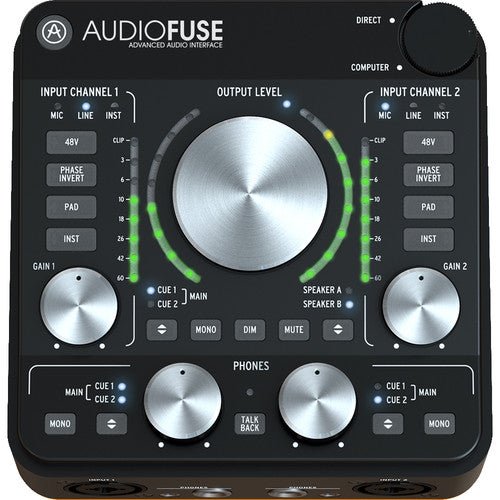Arturia AudioFuse Rev2 14x14 Audio Interface (Black) - Rock and Soul DJ Equipment and Records