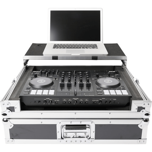 Magma Bags DJ-Controller Workstation Road Case for DJ-707M (Black/Silver) - Rock and Soul DJ Equipment and Records