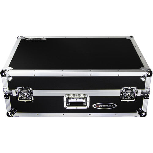Odyssey Innovative Designs Flight Zone Case with Laptop Platform and 2 RU Rackspace for Denon DJ Prime 4 (Silver-on-Black) - Rock and Soul DJ Equipment and Records