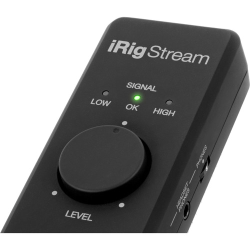 IK Multimedia iRig Stream 2-Channel Audio Interface for iPhone, iPad