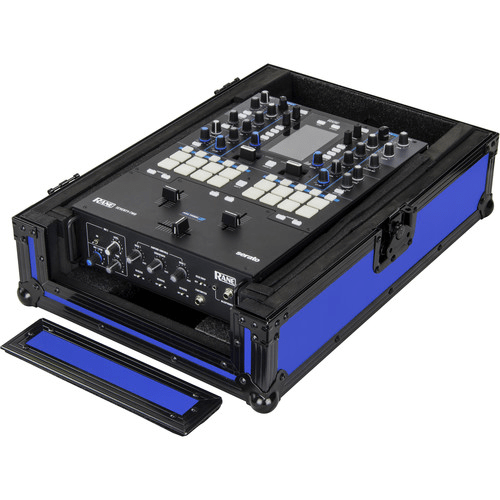 Odyssey Innovative Designs Universal 12" Format Extra Deep DJ Mixer Case (Black on Blue) - Rock and Soul DJ Equipment and Records