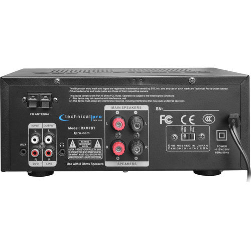 Technical Pro RXM7BT Stereo Audio Receiver