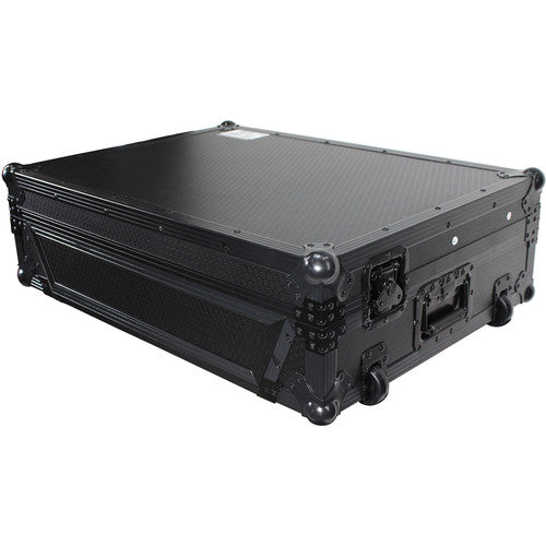ProX Flight Case with Wheels for Pioneer XDJ-XZ System (Black on Black) - Rock and Soul DJ Equipment and Records