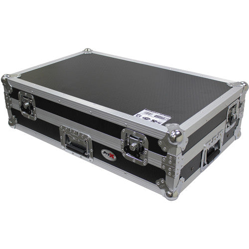 ProX Flight Case with Shelf and Wheels for Pioneer XDJ-XZ System (Silver on Black)