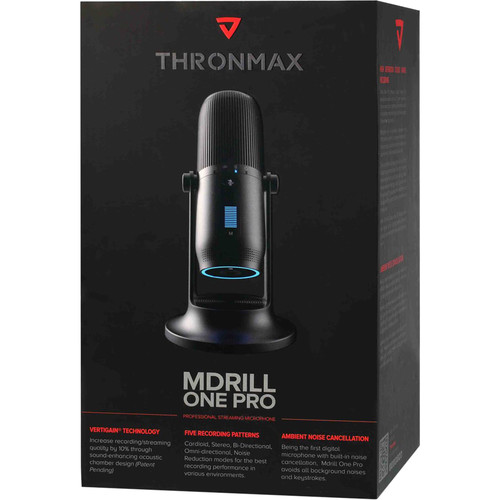 THRONMAX MDrill One Pro USB Microphone (Jet Black) - Rock and Soul DJ Equipment and Records
