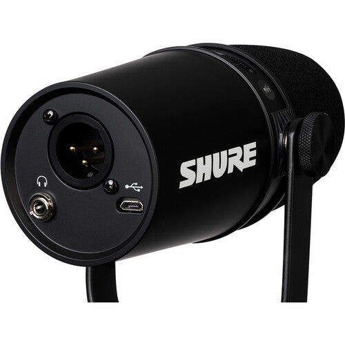 Shure MV7 Podcast Microphone (Black) - Rock and Soul DJ Equipment and Records