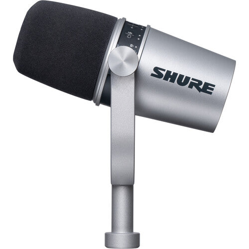 Shure MV7 Podcast Microphone (Silver) — Rock and Soul DJ Equipment