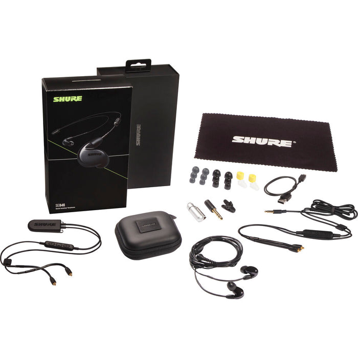 Shure SE846 Sound-Isolating Earphones with Bluetooth 5.0 and Wired Accessory Cables (Black) - Rock and Soul DJ Equipment and Records