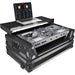 ProX Flight Case with Laptop Shelf, 1 RU Rackspace & Wheels for RANE ONE (Black on Black) - Rock and Soul DJ Equipment and Records