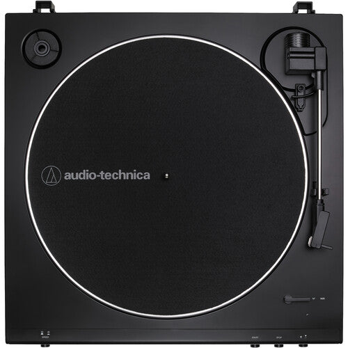 Audio-Technica Consumer AT-LP60XBT-USB-BK Fully Automatic Two-Speed Stereo Turntable with Bluetooth & USB (Black)