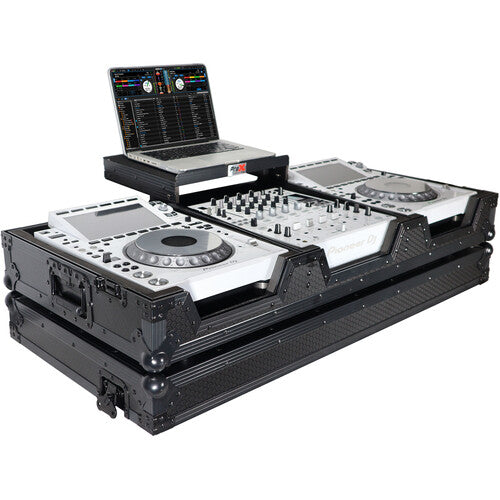 ProX DJ Coffin Flight Case for Pioneer DJM-900NXS2 Mixer and Two CDJ-3000 Multiplayers (Black on Black)
