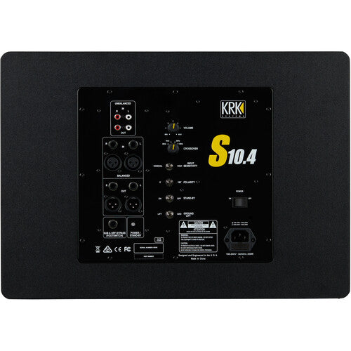 KRK S10.4 Powered Studio Subwoofer (10") - Rock and Soul DJ Equipment and Records