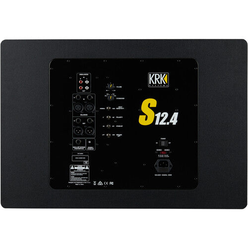 KRK S12.4 Powered Studio Subwoofer (12") - Rock and Soul DJ Equipment and Records