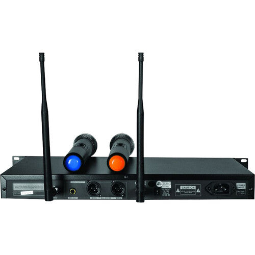 Technical Pro WM1302 Dual-Channel Wireless Handheld Microphone System (509 & 555 MHz)