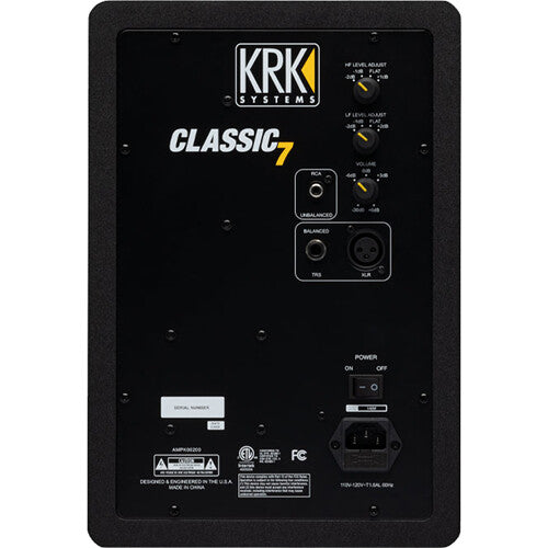 KRK Classic 7" Near-Field 2-Way Studio Monitor - Rock and Soul DJ Equipment and Records