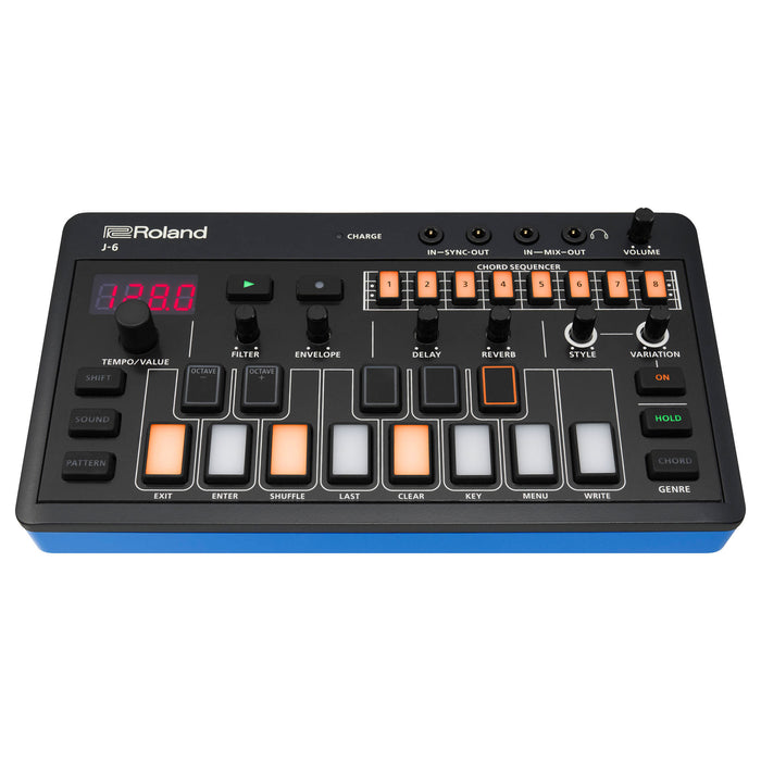 Roland AIRA Compact J-6 Portable Song Creation Machine with Professional Sound and Features | JUNO-60 Synth Engine & Presets | Chord Sequencer | Effects