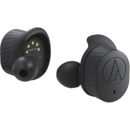 Audio-Technica Consumer ATH-SPORT7TW SonicSport True Wireless In-Ear Headphones (Black)