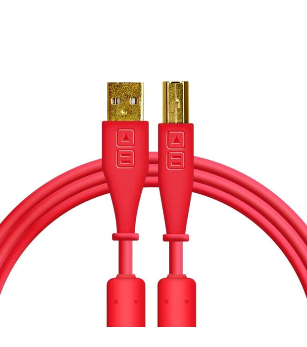 Chroma Cables: Audio Optimized USB Cables - Red Straight