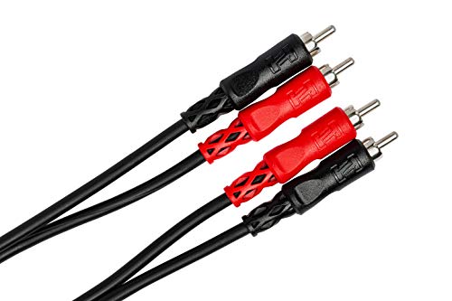 Hosa CRA-203 Dual RCA to Dual RCA Stereo Interconnect, 3 Meters