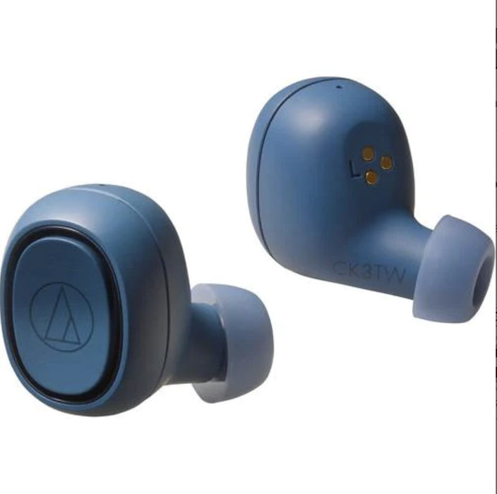 Audio-Technica ATH-CK3TW Wireless In-Ear Headphones, Blue