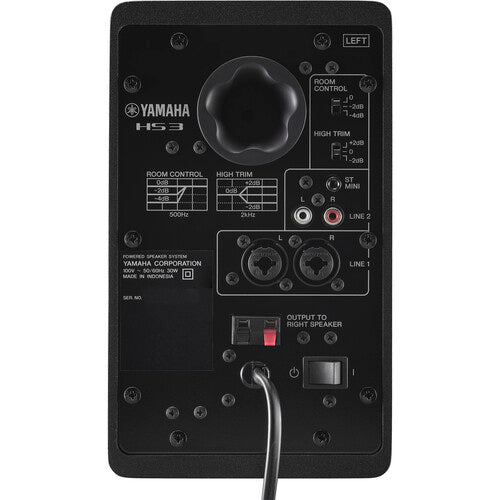 Yamaha HS3 Active 3.5" 2-Way Studio Monitors (Black)