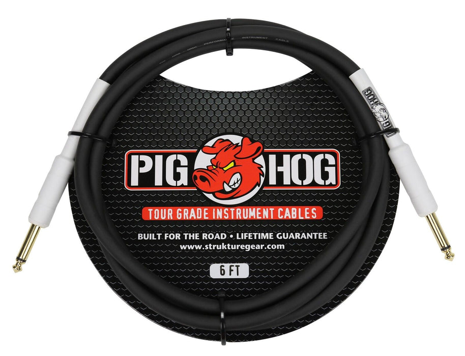 Pig Hog PH6 Instrument Cable 1/4" - 1/4" (1 ft.)  6 ft.